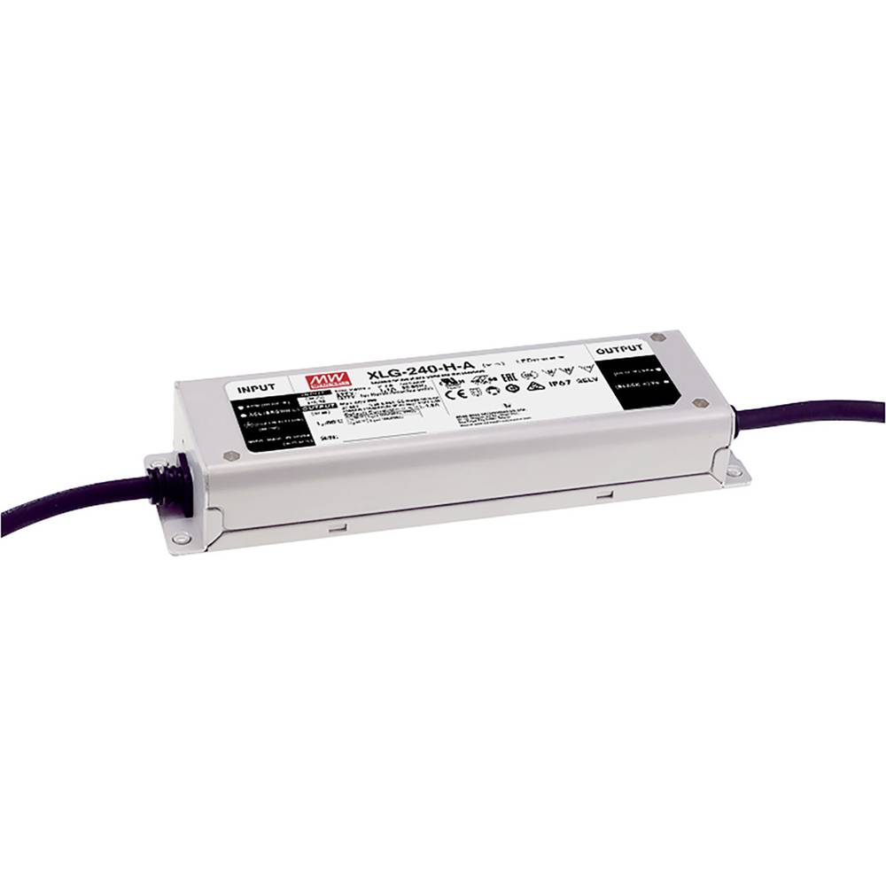 Image of Mean Well XLG-240-H-A LED driver Constant power 2396 W 2200 - 6660 mA 27 - 56 V DC Approved for use on furniture