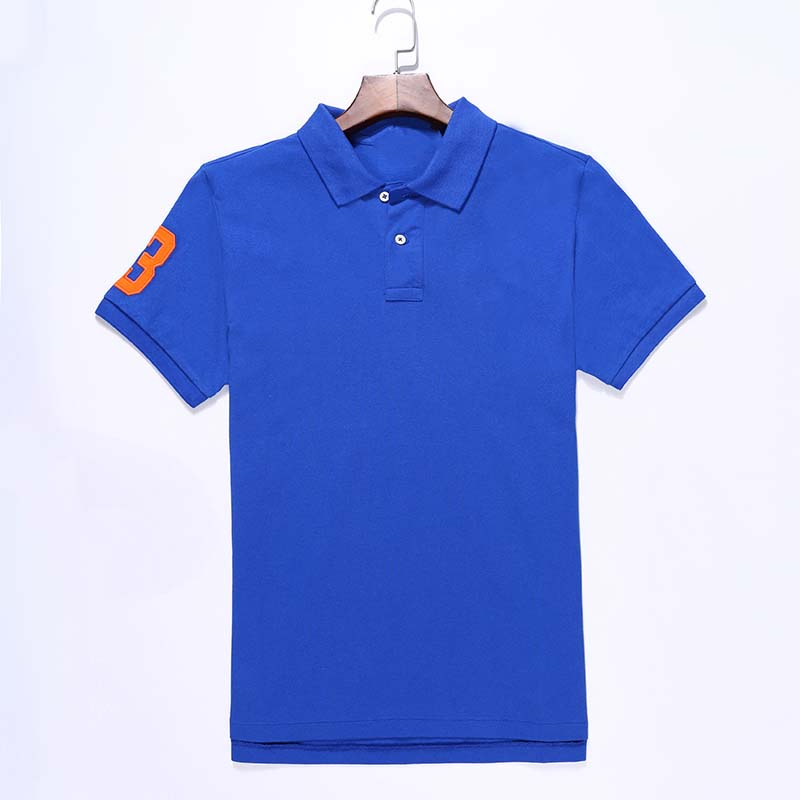 Image of Men&#039s Polos Shirts big horse High quality Business polo Summer Classic American Men Short Sleeve Sport Casual multiple colour Normal si