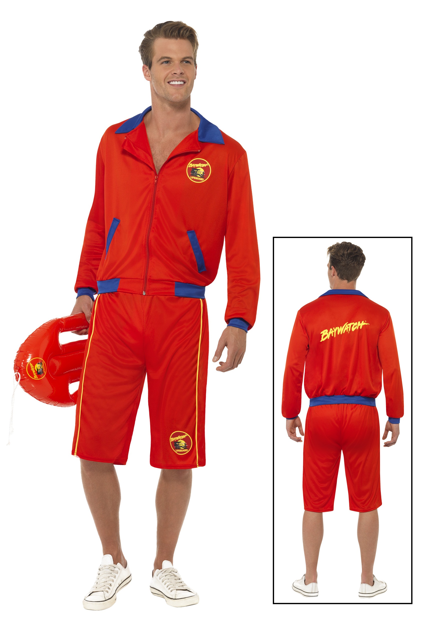 Image of Men's Baywatch Beach Lifeguard Costume ID SM32893-M