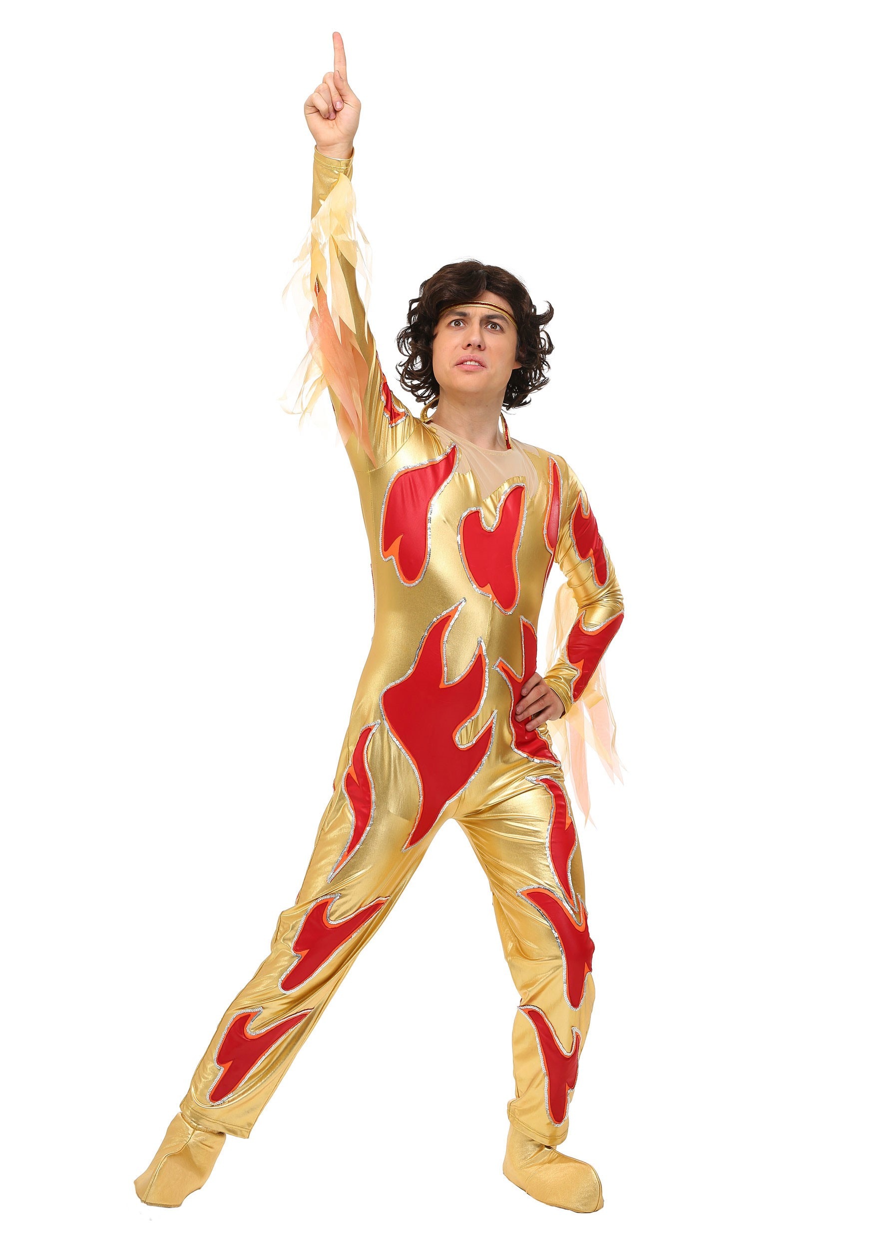 Image of Men's Blades of Glory Fire Costume Jumpsuit ID FUN2283AD-S