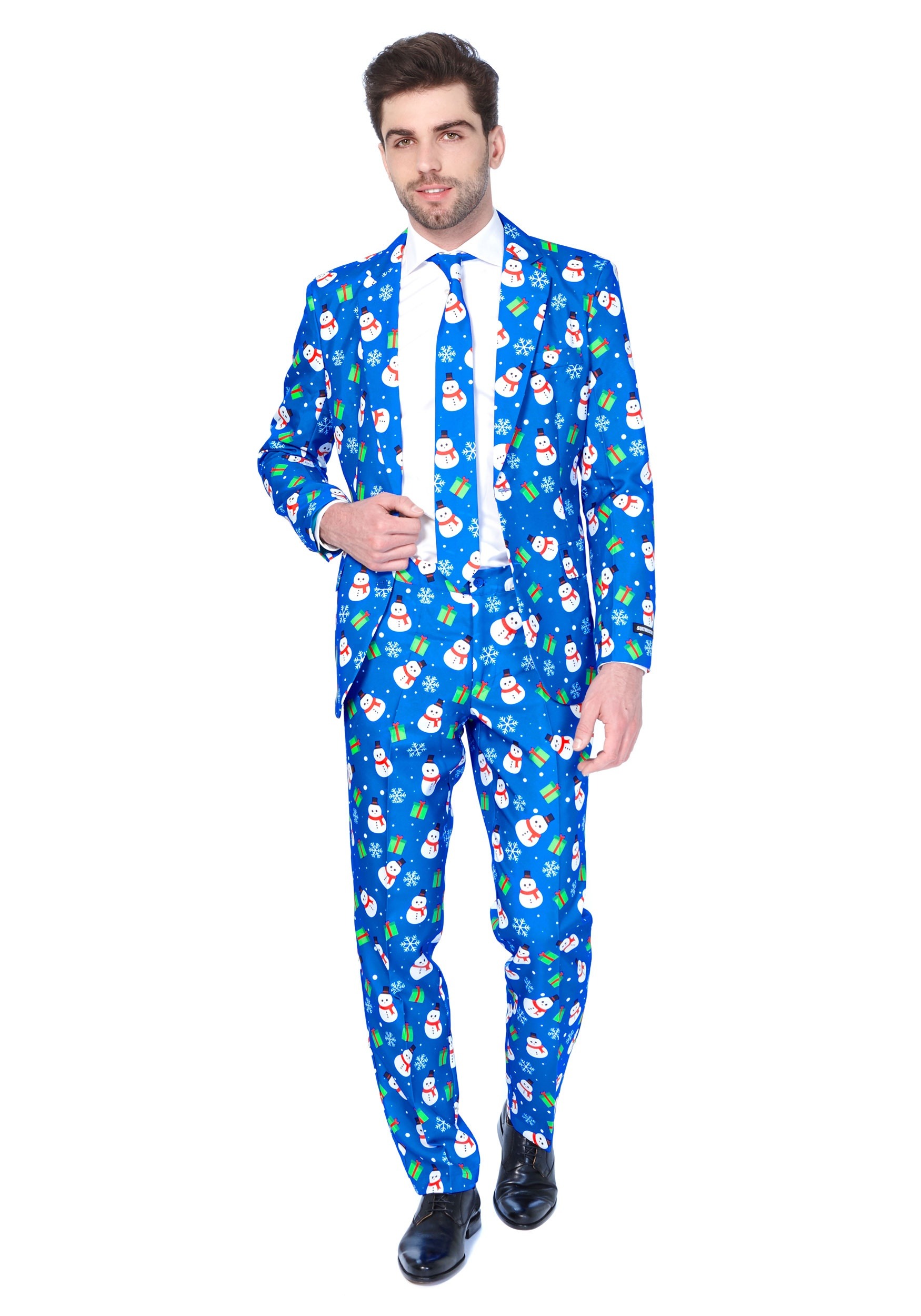 Image of Men's Blue Snowman Suitmeister Suit ID OSOBAS0031-L