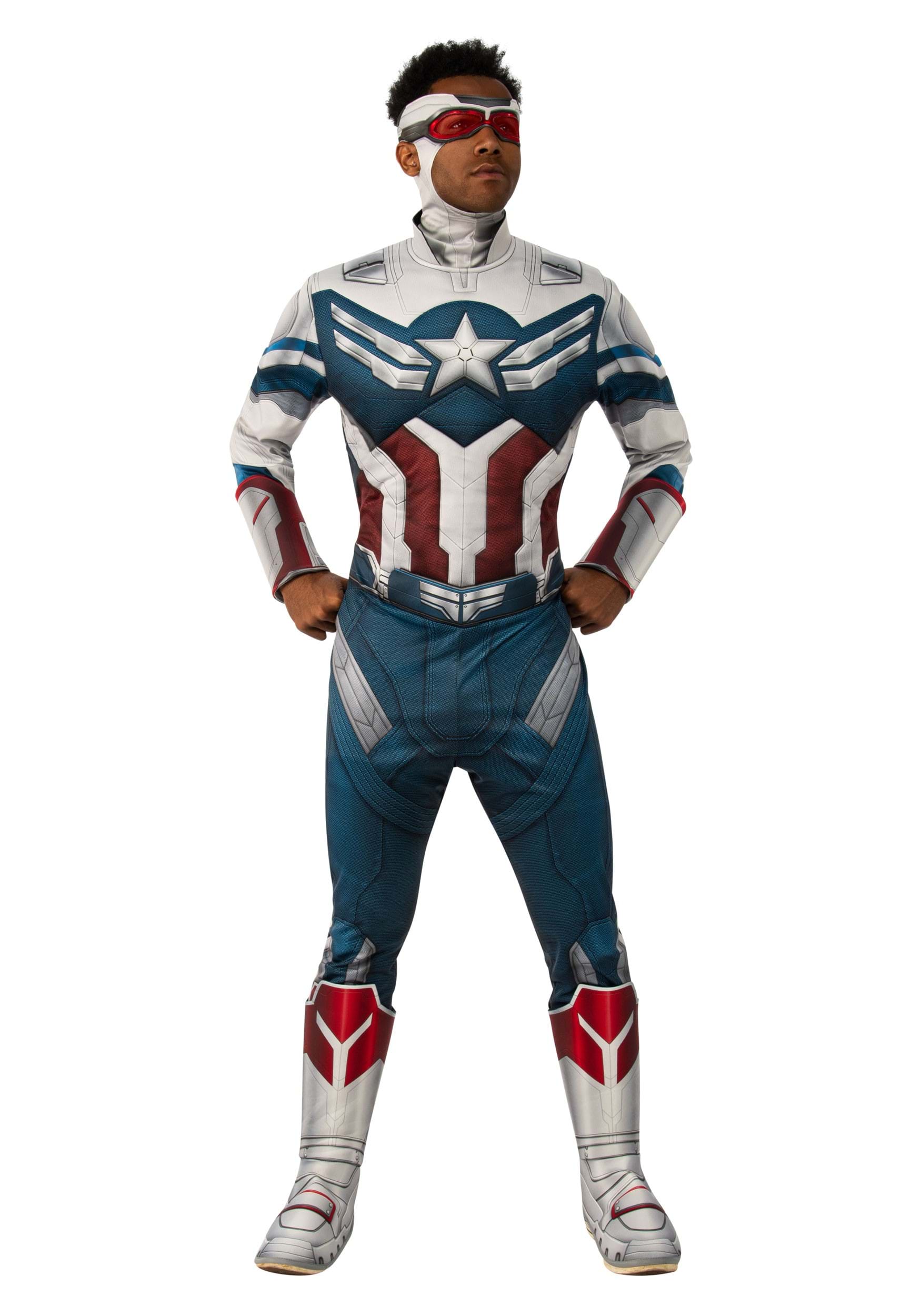 Image of Men's Falcon and the Winter Soldier Deluxe Captain America Costume ID RU702709-XL