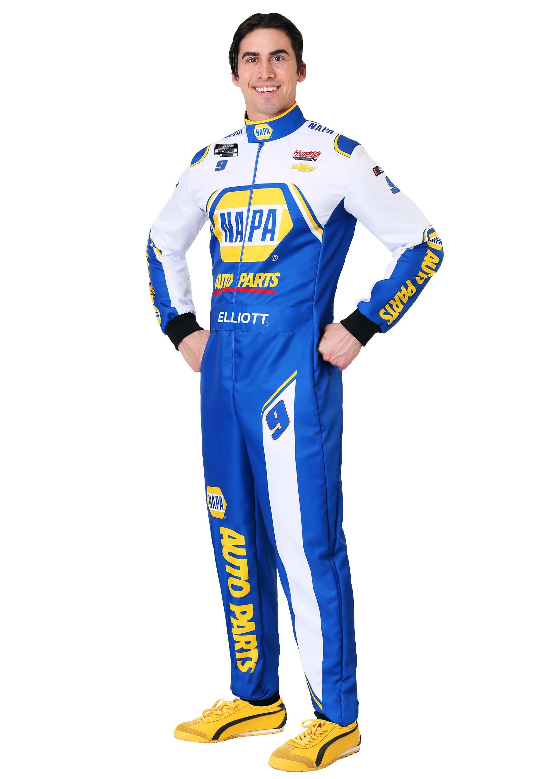 Image of Men's NASCAR Chase Elliott Plus Size Uniform Costume ID FUN6931PL-2X