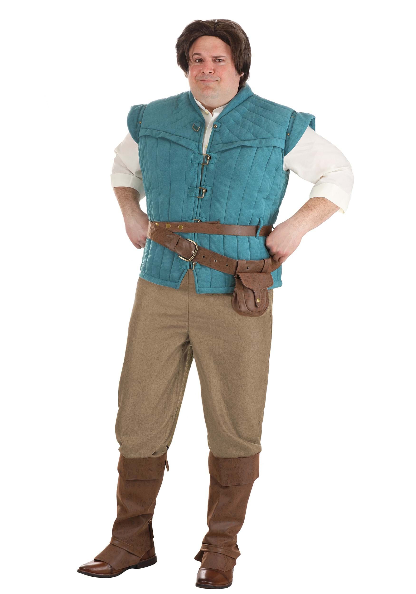Image of Men's Plus Size Authentic Disney Tangled Flynn Rider Costume ID FUN4781PL-2X