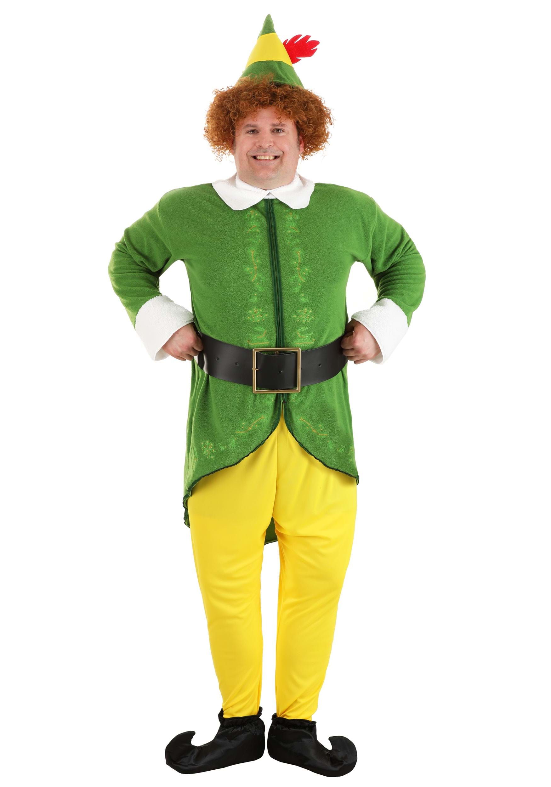 Image of Men's Plus Size Buddy the Elf Costume ID JLJLF1056PL-2X