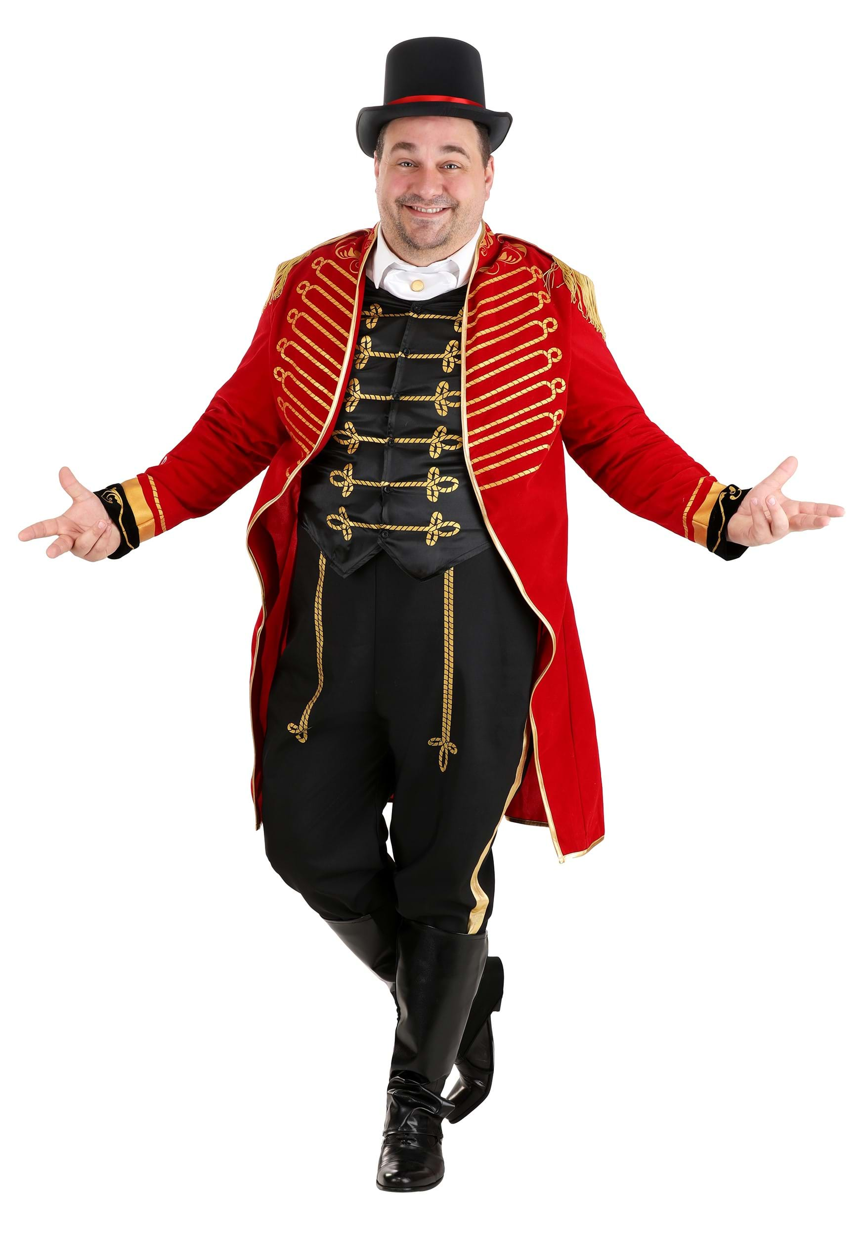 Image of Men's Plus Size Dashing Ringmaster Costume ID FUN1350PL-1X