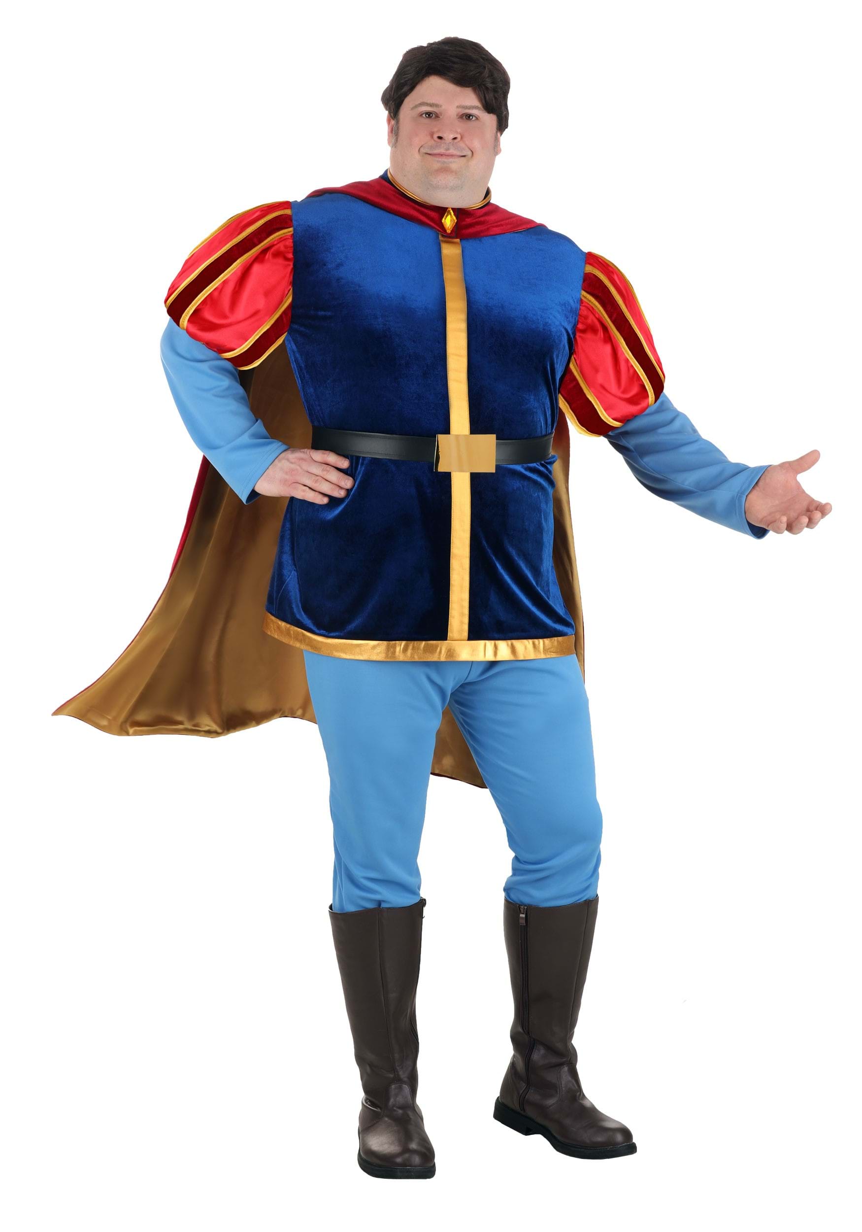 Image of Men's Plus Size Disney Sleeping Beauty Prince Phillip Costume ID FUN4843PL-2X