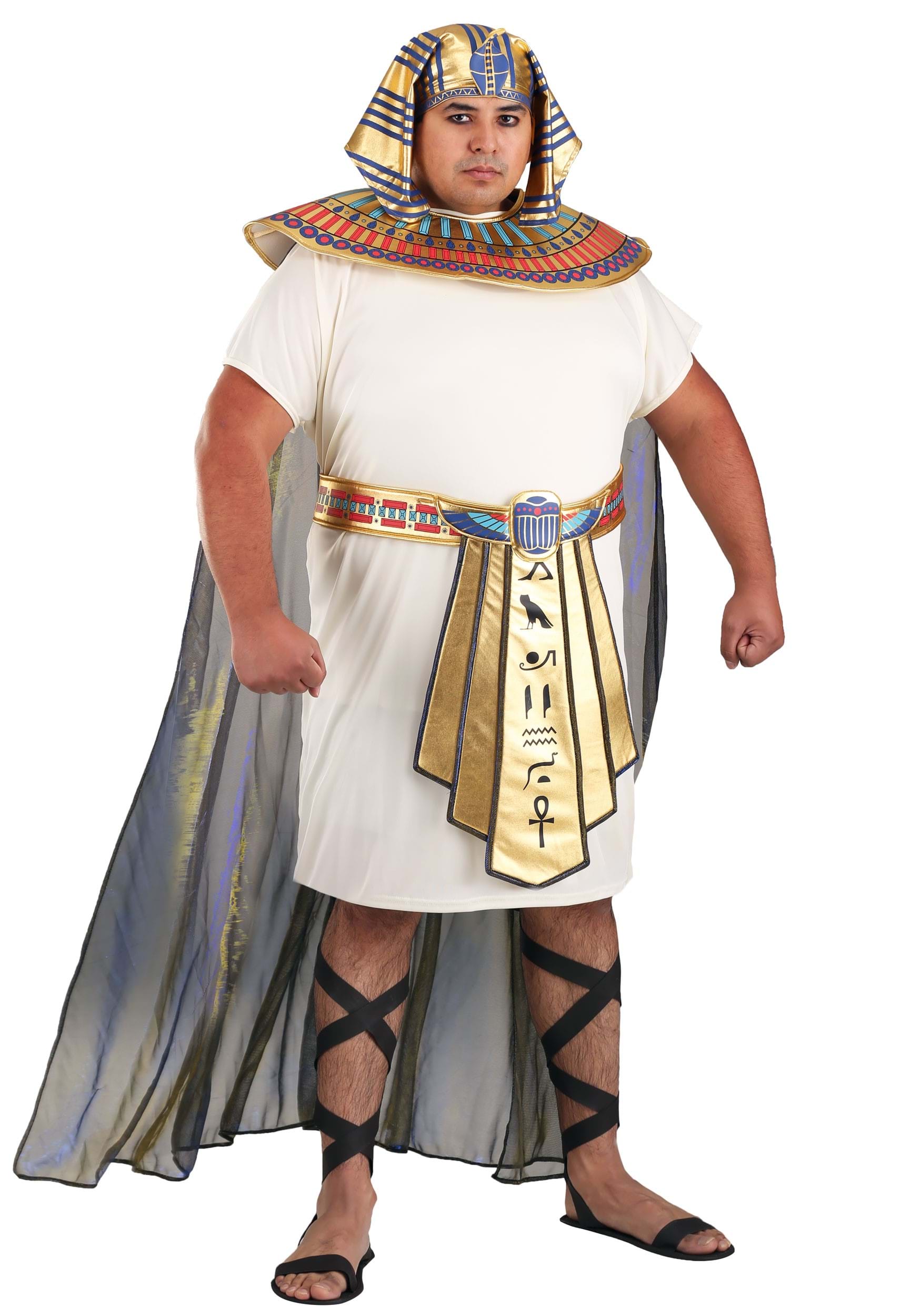 Image of Men's Plus Size King Tut Costume | Plus Size Egyptian Costumes ID FUN7309PL-2X