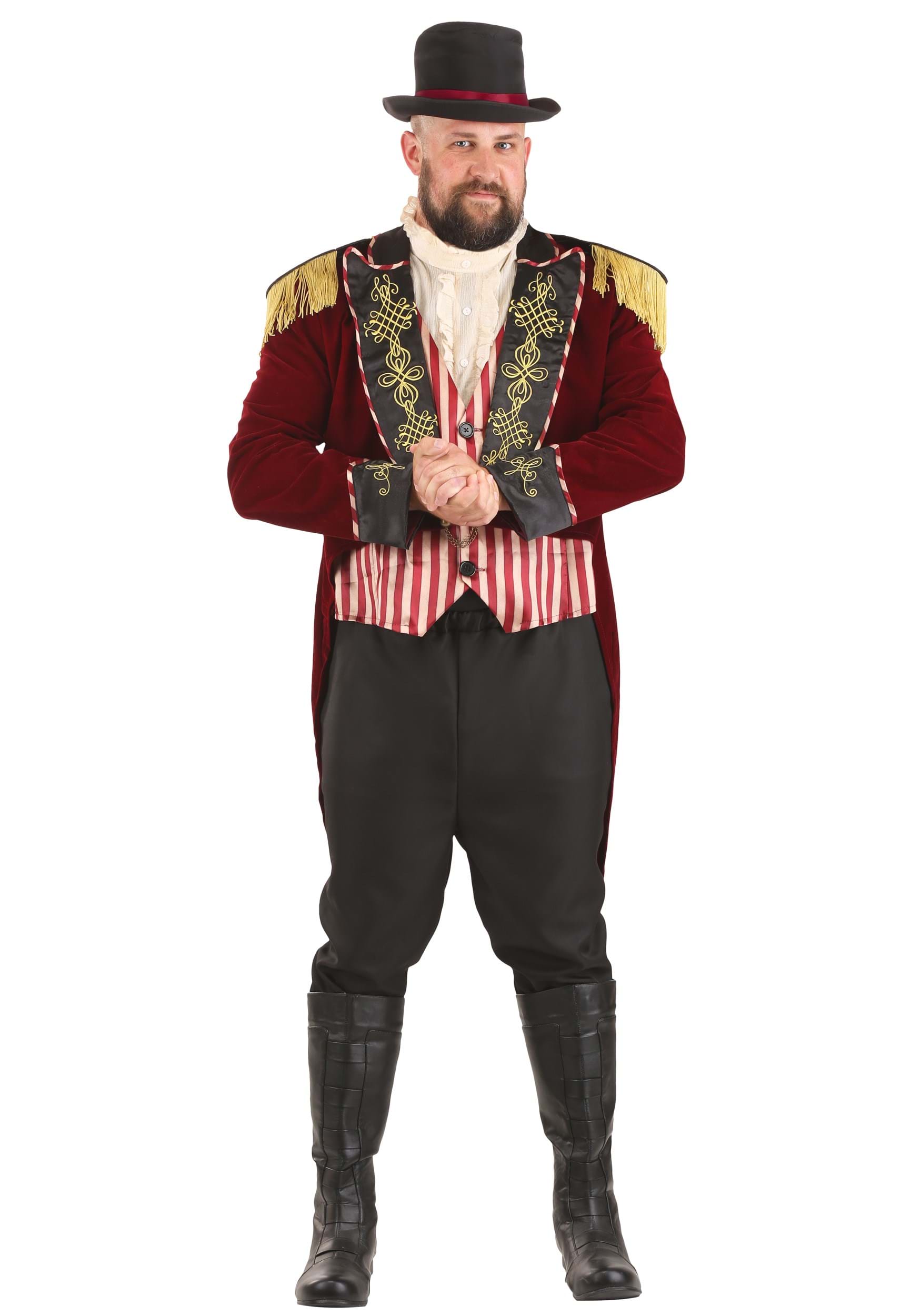 Image of Men's Plus Size Scary Ringmaster Costume ID FUN0962PL-2X
