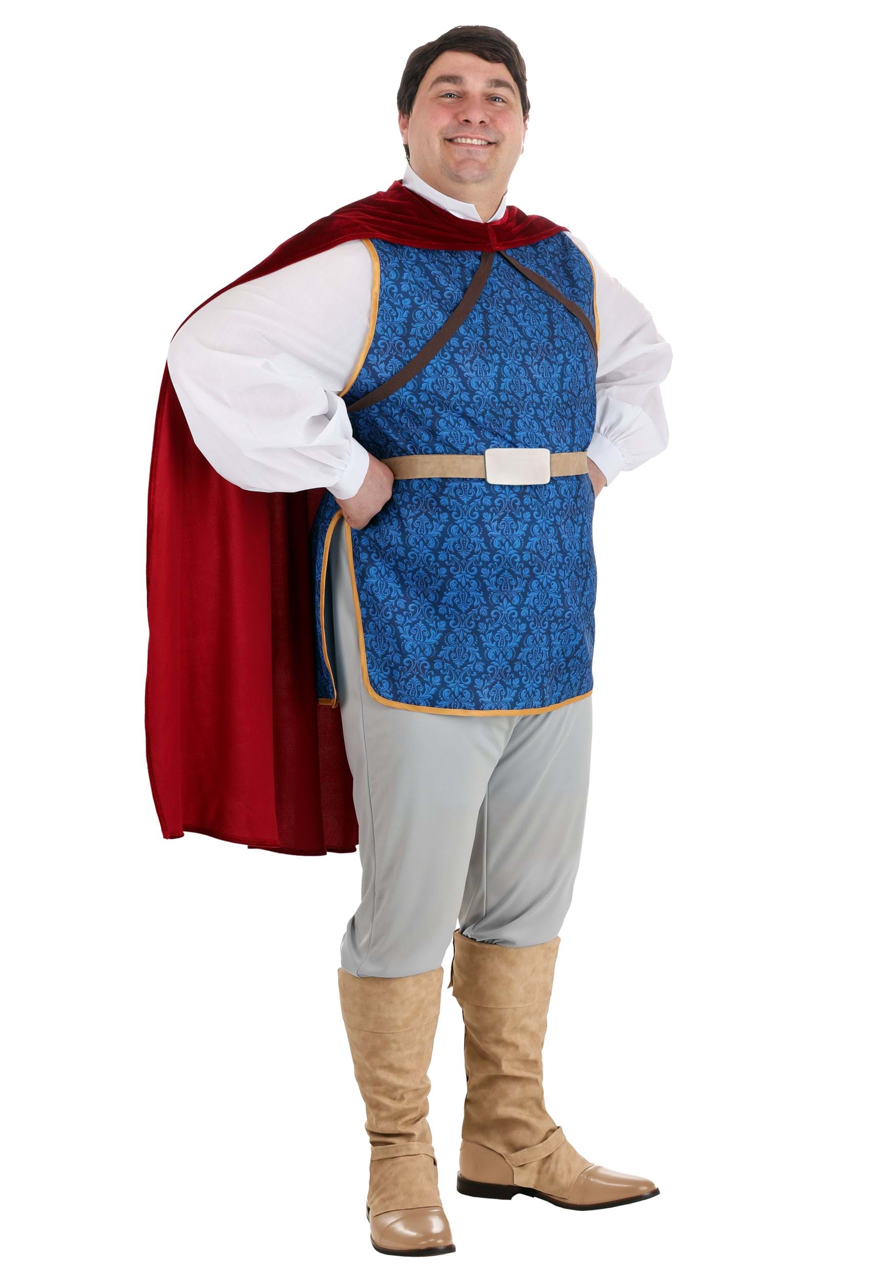 Image of Men's Plus Size Snow White The Prince Costume ID FUN1904PL-5X