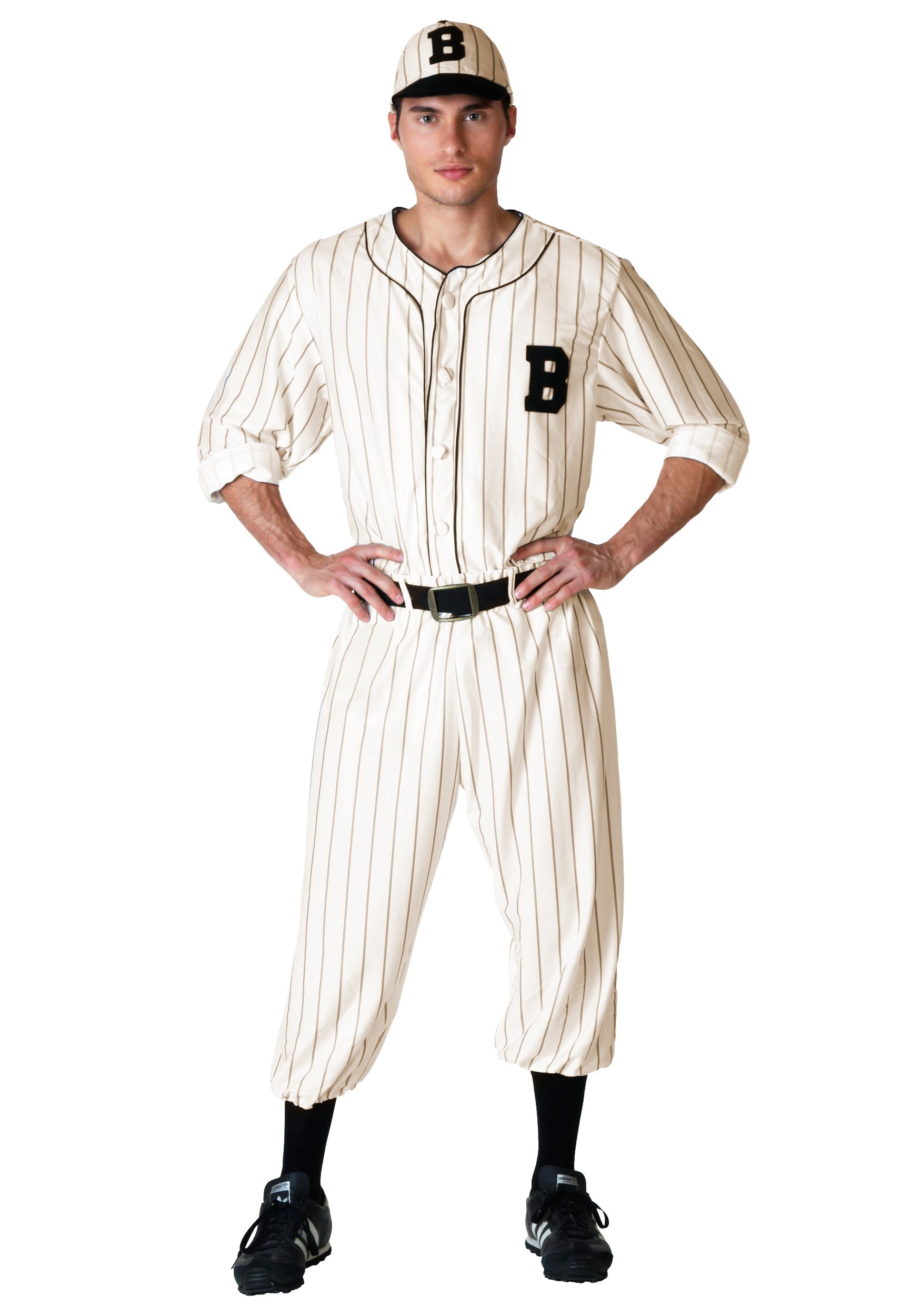Image of Men's Plus Size Vintage Baseball Player Costume ID FUN2143PL-2X