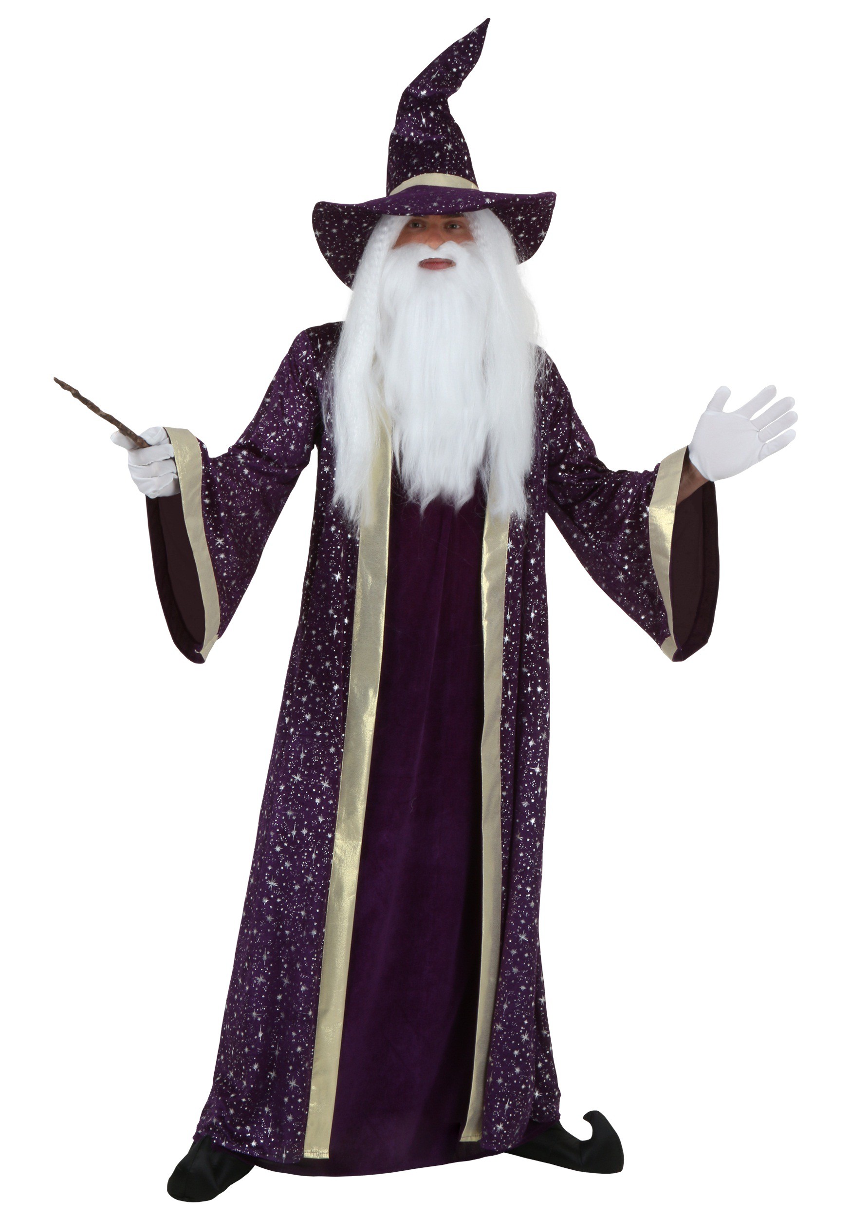 Image of Men's Purple Wizard Costume ID FUN6050AD-XL