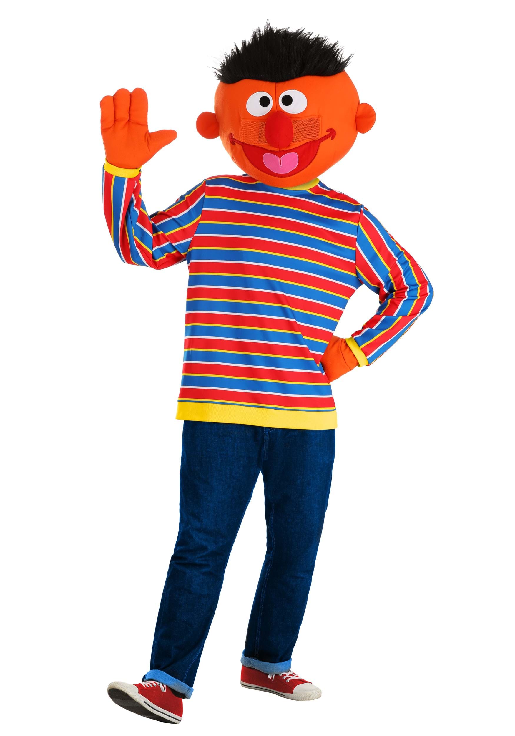 Image of Men's Sesame Street Ernie Mascot Costume ID FUN2560AD-XL