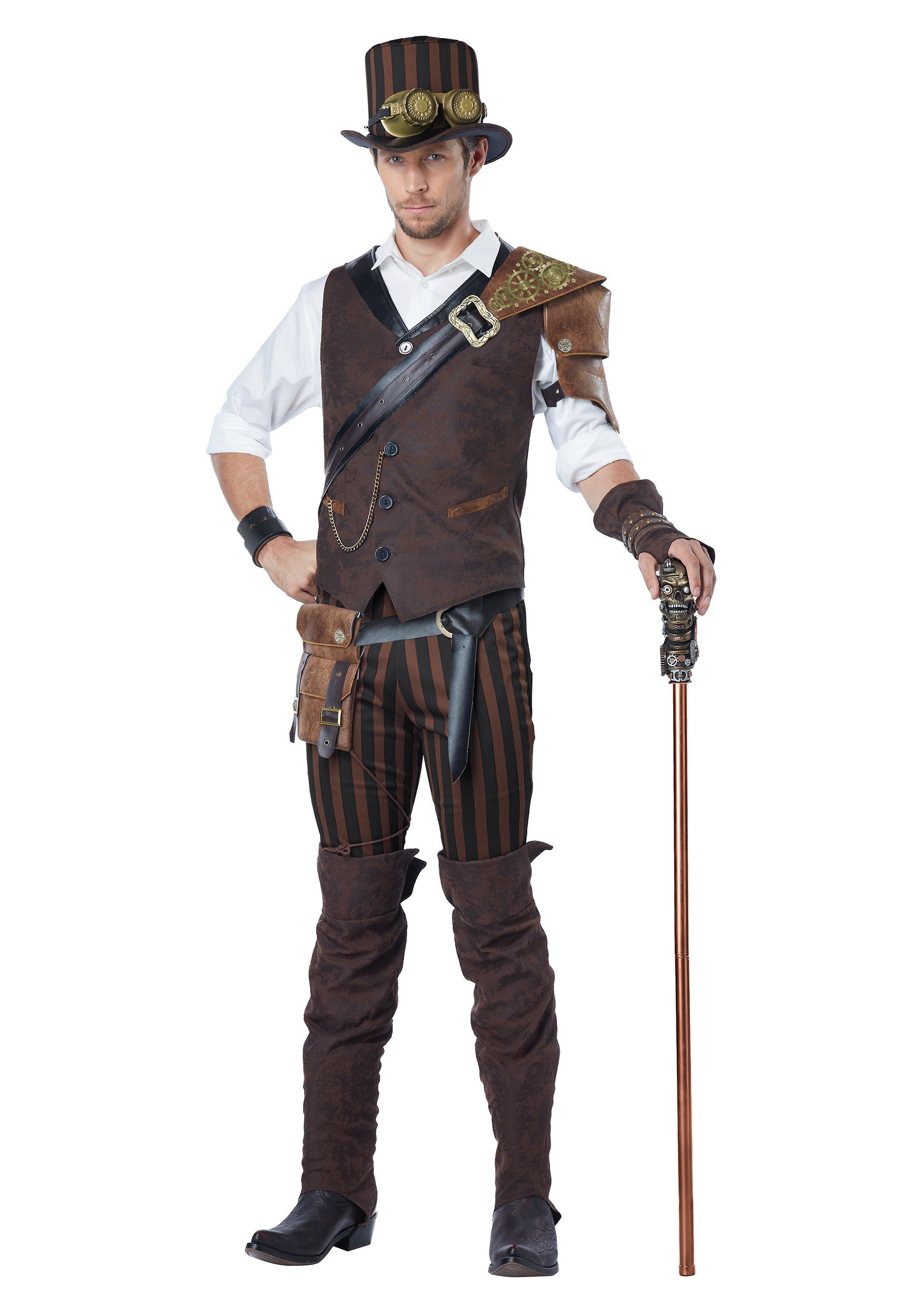 Image of Men's Steampunk Adventurer Costume ID CA01508-L