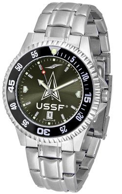 Image of Men's United States Space Force - Competitor Steel AnoChrome - Color Bezel Watch