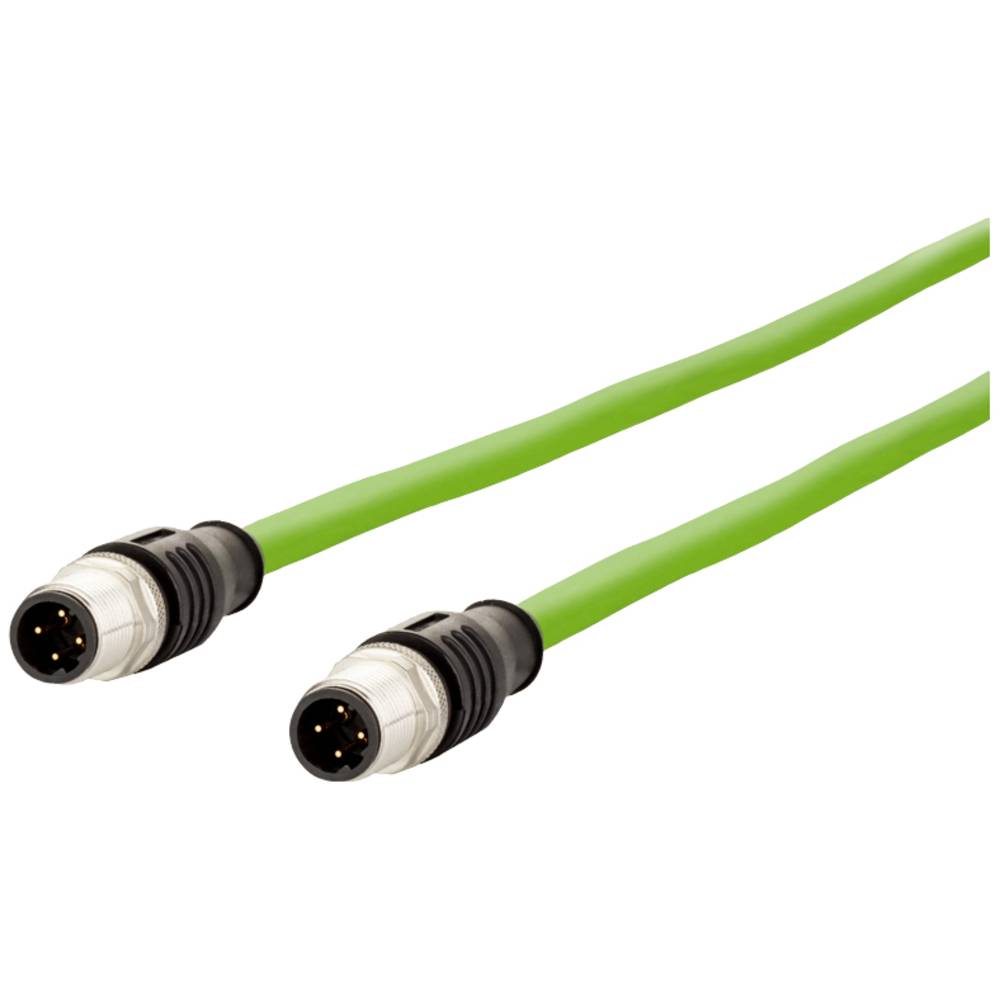 Image of Metz Connect 142M1D11050 M12 Network cable patch cable CAT 5e SF/FTP 500 m Green PUR coating Acid-resistant