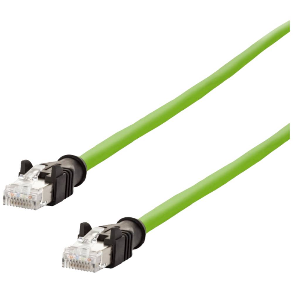 Image of Metz Connect 142M2X55050 RJ45 Network cable patch cable CAT 6A S/FTP 500 m Green PUR coating Acid-resistant