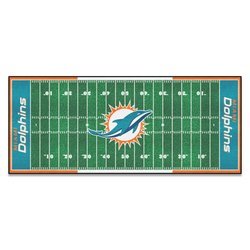 Image of Miami Dolphins Football Field Runner Rug