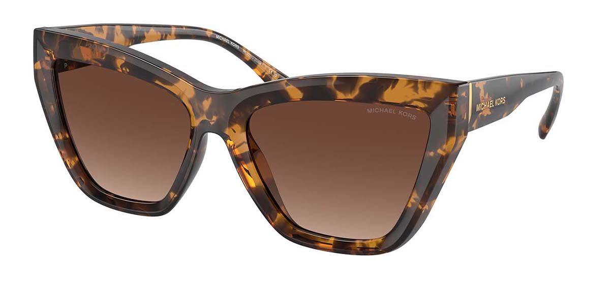 Image of Michael Kors MK2211U DUBAI Polarized 3006T5 57 Sköldpaddemönstradeshell Solglasögon Kvinna SEK