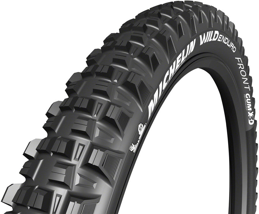 Image of Michelin E-Wild Tire - 29 x 26 Tubeless Folding Gum-X Black Front Ebike