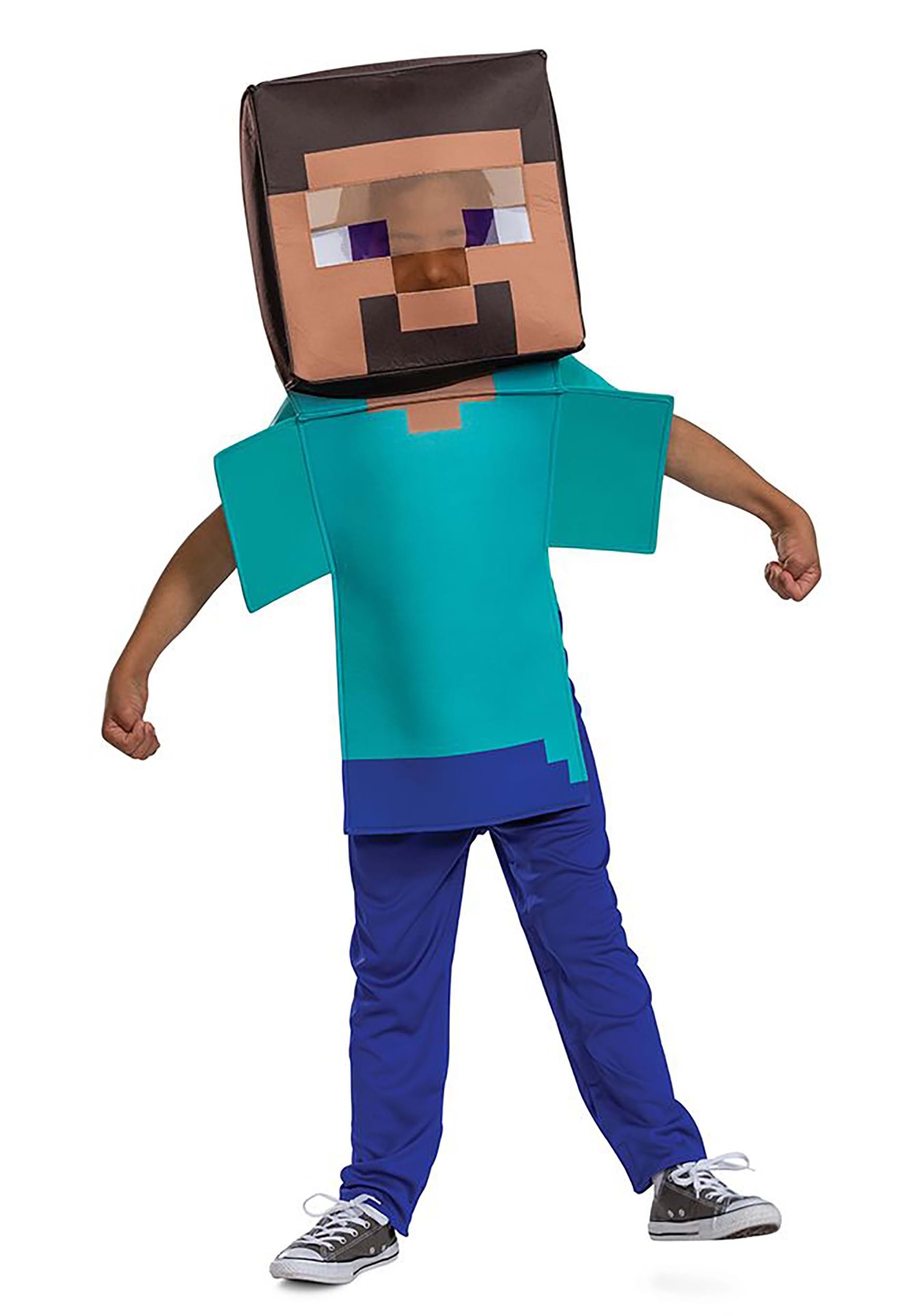 Image of Minecraft Steve Child Adaptive Costume ID DI120759-7/8