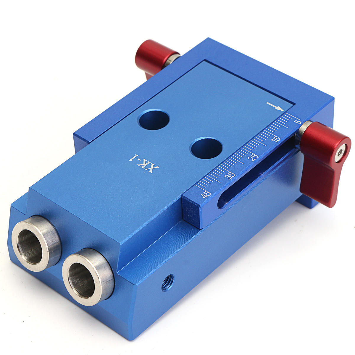 Image of Mini Pocket Slant Hole Jig System Kit with Step Drill Bit Woodwork Tool Set