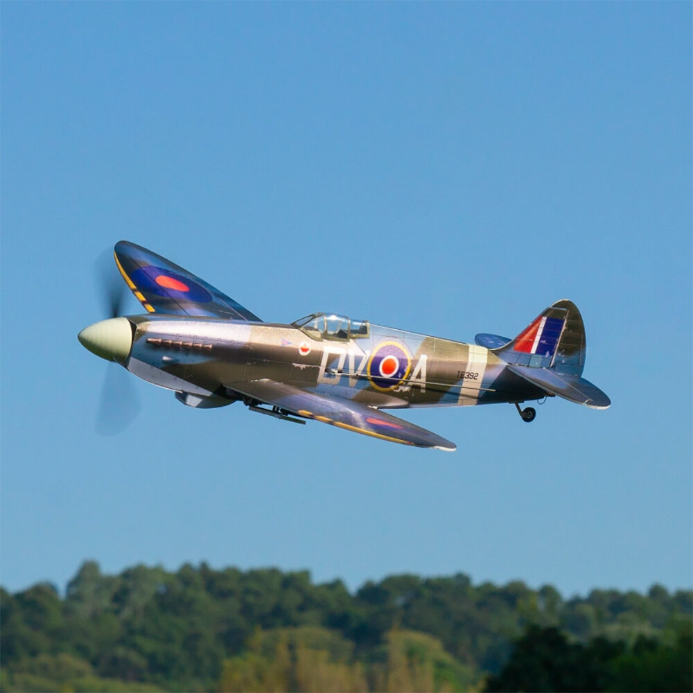 Image of MinimumRC Spitfire MK XVI 400mm Wingspan 5CH Aircraft with Retractable Landing Gear RC Airplane KIT+Motor