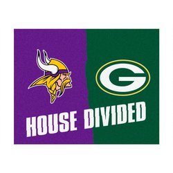 Image of Minnesota Vikings / Green Bay Packers House Divided All-Star Mat