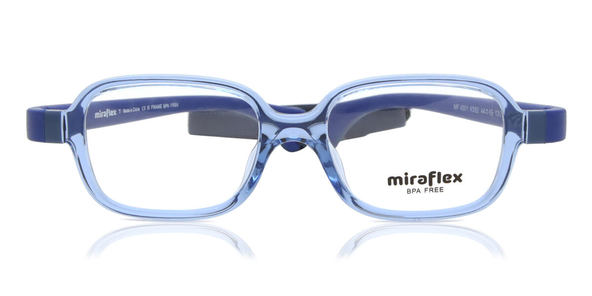 Image of Miraflex MF4001 Enfant K592 44 Lunettes De Vue Enfant Bleues (Seulement Monture) FR