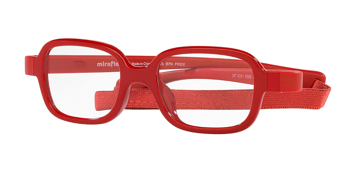 Image of Miraflex MF4001 para Criança K569 Óculos de Grau Vermelhos para Criança BRLPT