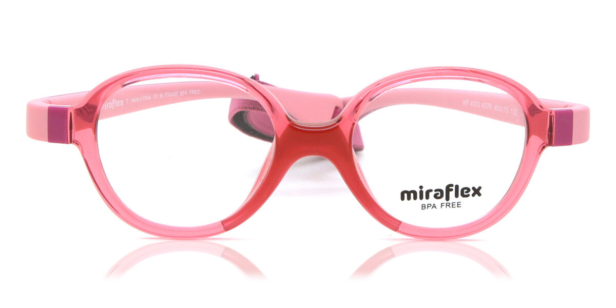 Image of Miraflex MF4003 Enfant K576 40 Lunettes De Vue Enfant Rouges (Seulement Monture) FR