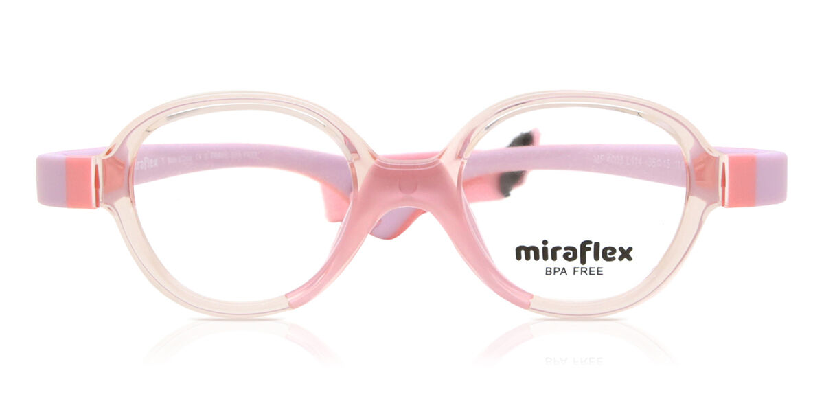Image of Miraflex MF4003 Enfant L114 36 Lunettes De Vue Enfant Roses (Seulement Monture) FR