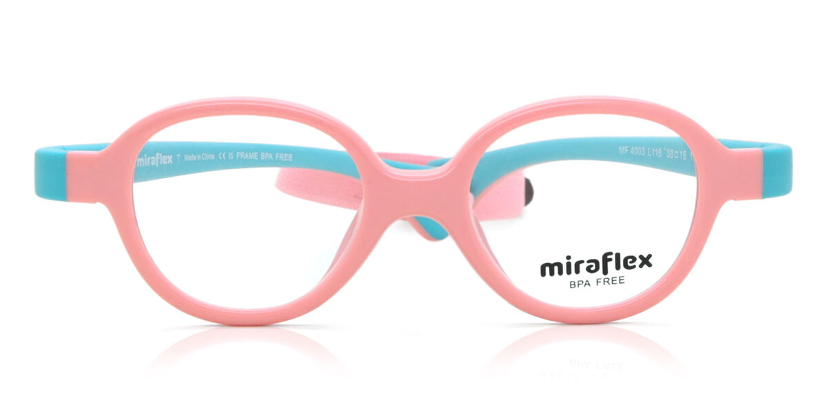Image of Miraflex MF4003 para Criança L116 Óculos de Grau Cor-de-Rosa para Criança BRLPT