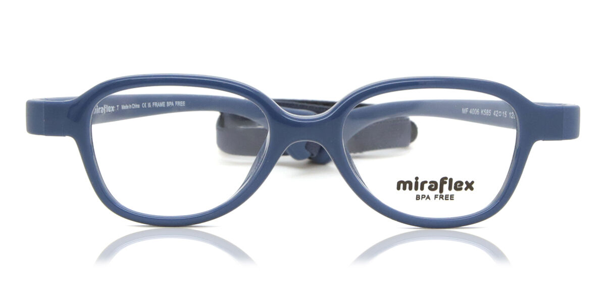 Image of Miraflex MF4006 Enfant K585 42 Lunettes De Vue Enfant Bleues (Seulement Monture) FR