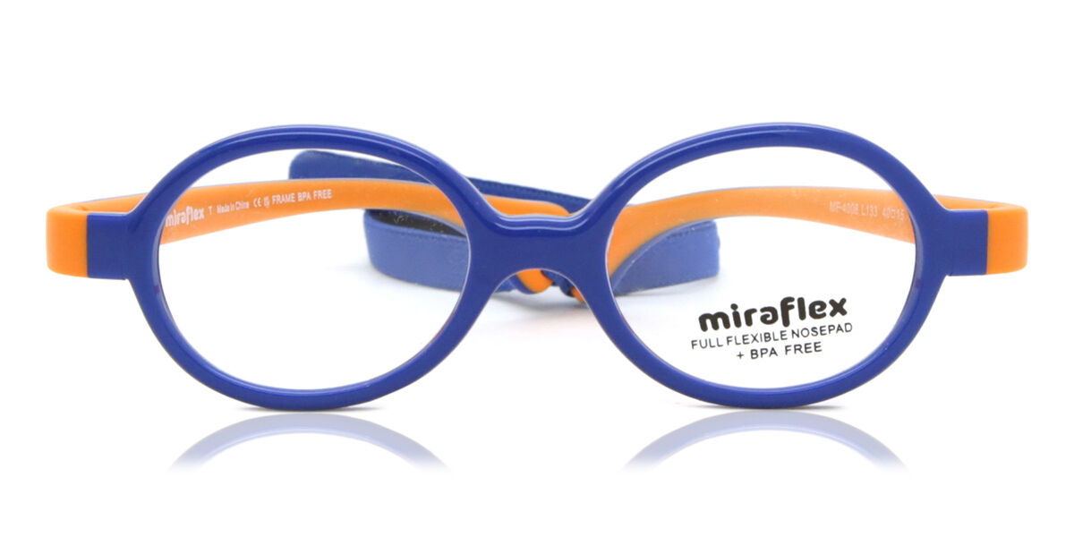 Image of Miraflex MF4008 Enfant L133 40 Lunettes De Vue Enfant Bleues (Seulement Monture) FR