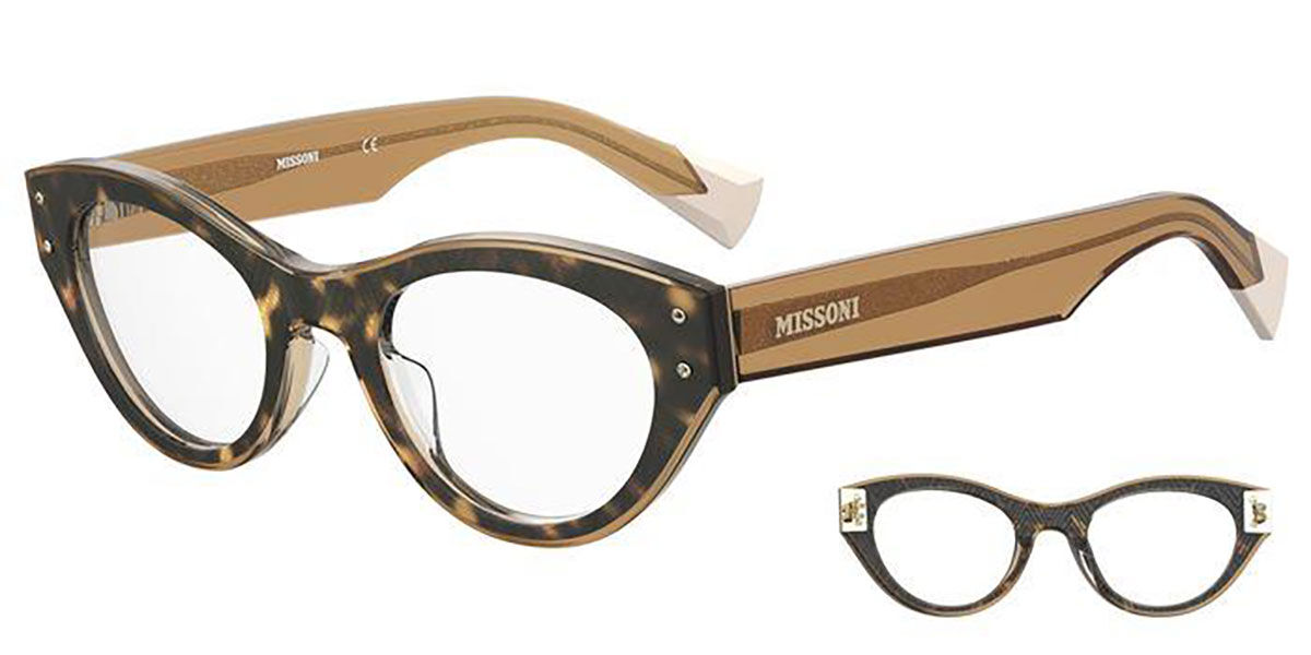 Image of Missoni MIS 0066 XLT Óculos de Grau Tortoiseshell Feminino PRT