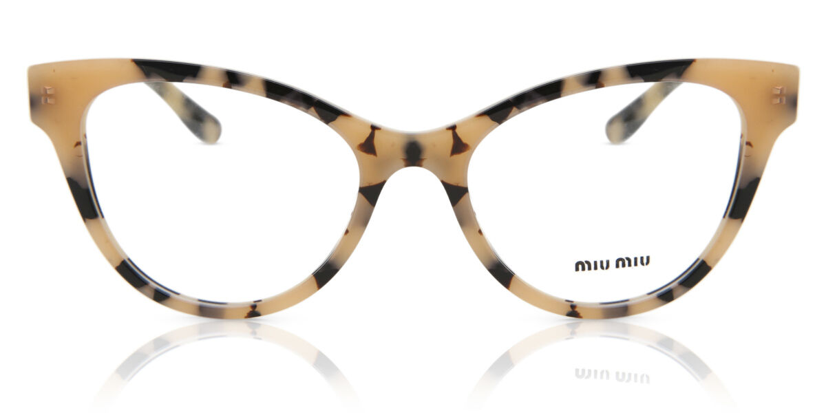 Image of Miu Miu MU01TV 07D1O1 Óculos de Grau Tortoiseshell Feminino BRLPT