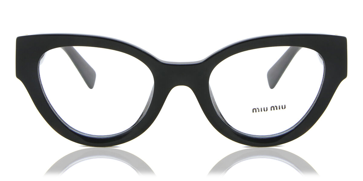 Image of Miu Miu MU01VV 1AB1O1 Óculos de Grau Pretos Feminino BRLPT
