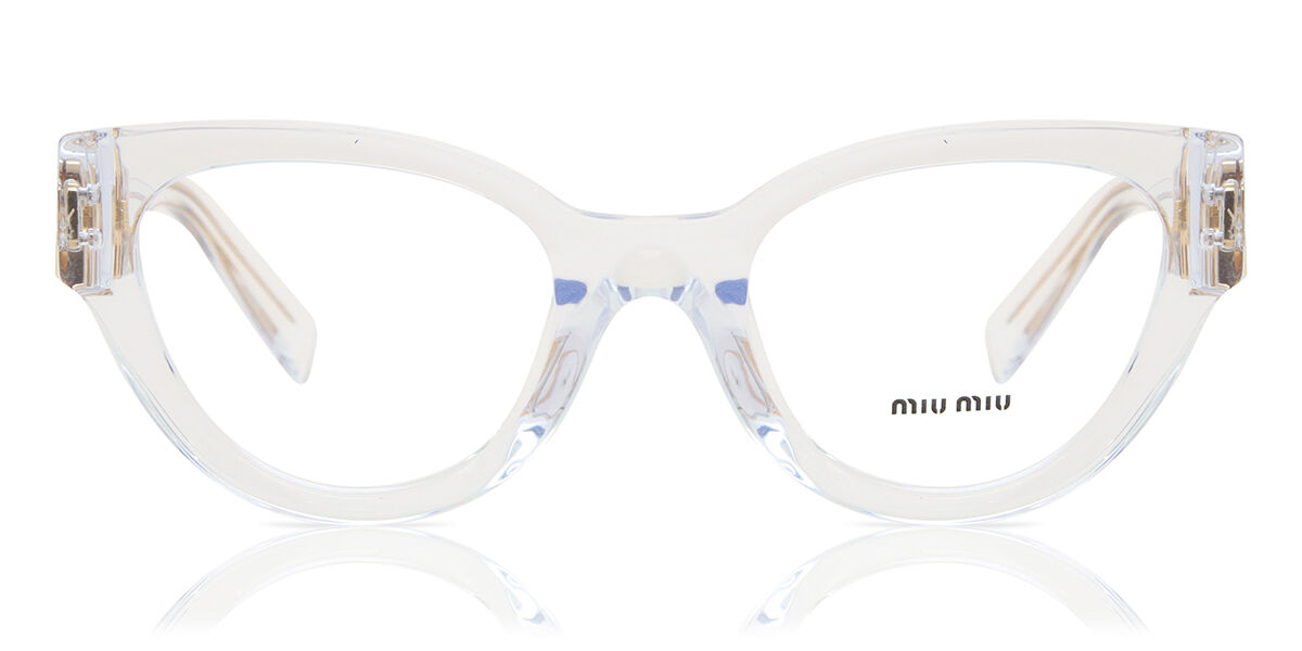 Image of Miu Miu MU01VV 2AZ1O1 Óculos de Grau Transparentes Feminino PRT
