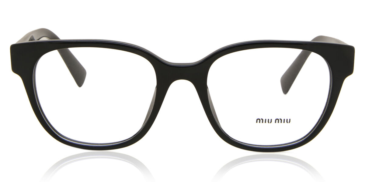 Image of Miu Miu MU02VV 1AB1O1 Óculos de Grau Pretos Feminino BRLPT