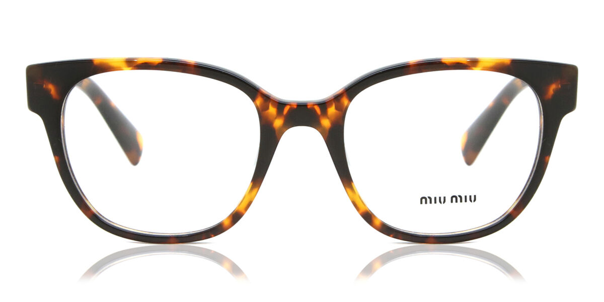 Image of Miu Miu MU02VV VAU1O1 Óculos de Grau Tortoiseshell Feminino BRLPT