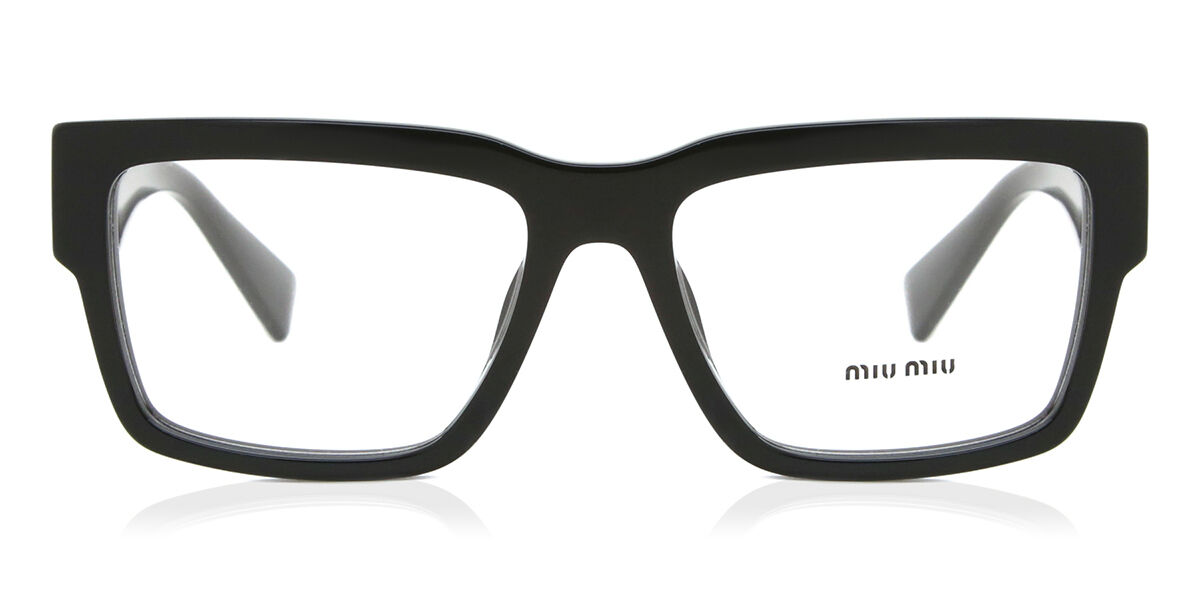 Image of Miu Miu MU02XV 1AB1O1 Óculos de Grau Pretos Feminino BRLPT