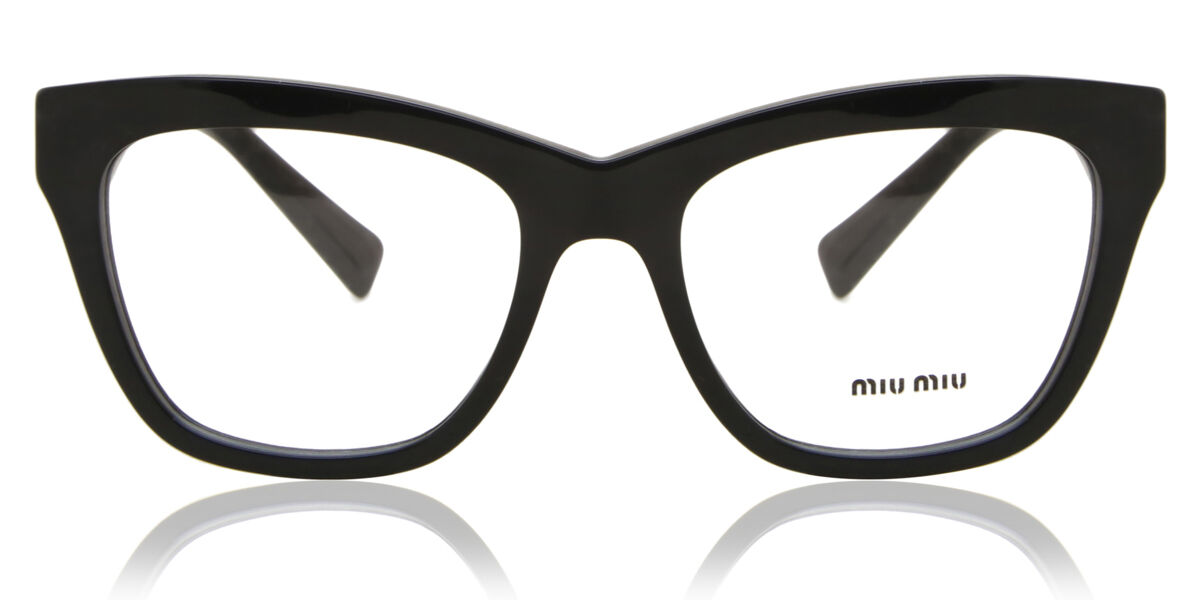 Image of Miu Miu MU03UV 1AB1O1 Óculos de Grau Pretos Feminino BRLPT