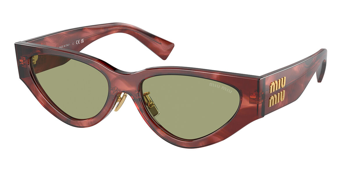 Image of Miu Miu MU03ZS 12Q60D 54 Burgundy Damskie Okulary Przeciwsłoneczne PL