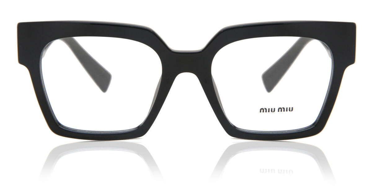 Image of Miu Miu MU04UV 1AB1O1 52 Czarne Damskie Okulary Korekcyjne PL