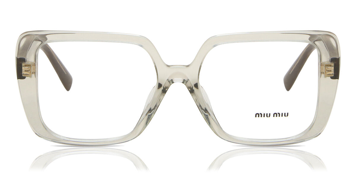 Image of Miu Miu MU06VV 13M1O1 Óculos de Grau Verdes Feminino BRLPT