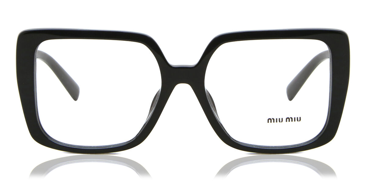 Image of Miu Miu MU06VV 1AB1O1 52 Czarne Damskie Okulary Korekcyjne PL