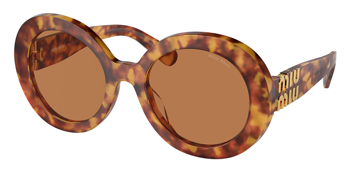 Image of Miu Miu MU11YS 4BW2Z1 Óculos de Sol Tortoiseshell Feminino BRLPT