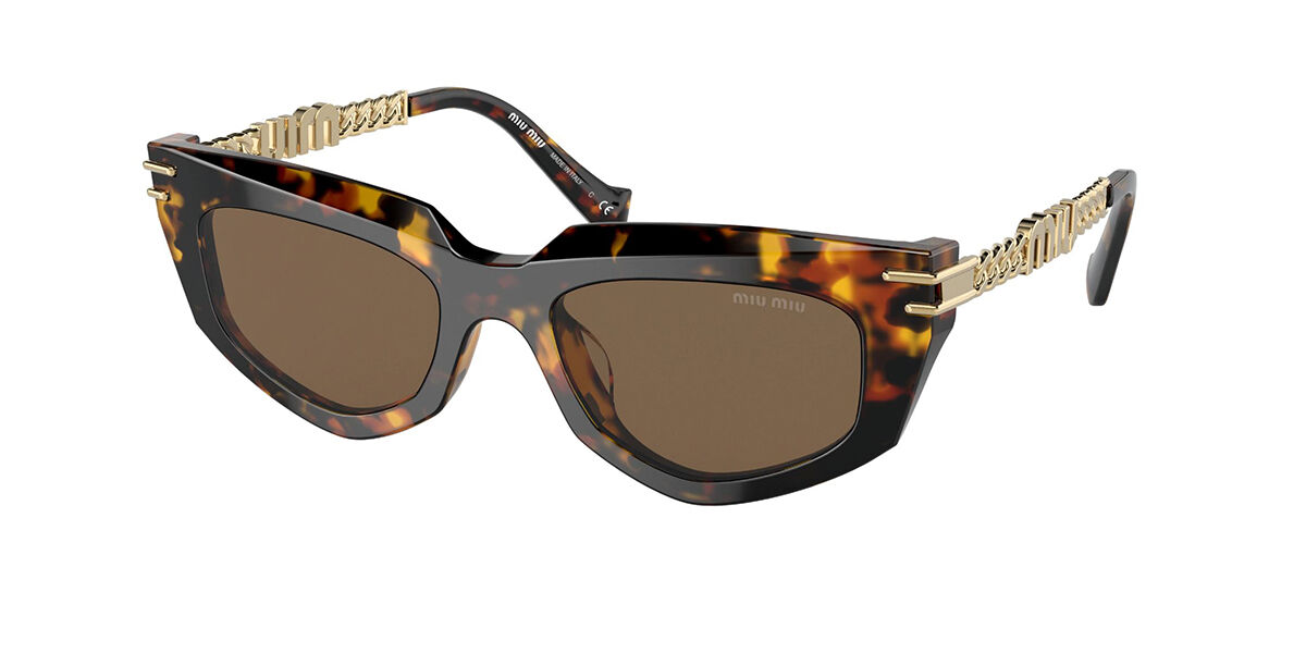 Image of Miu Miu MU12WS VAU06B Óculos de Sol Tortoiseshell Feminino PRT