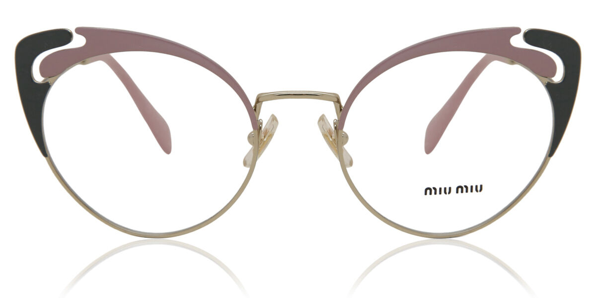 Image of Miu Miu MU50RV M1R1O1 52 Rosa Glasögon (Endast Båge) Kvinna SEK